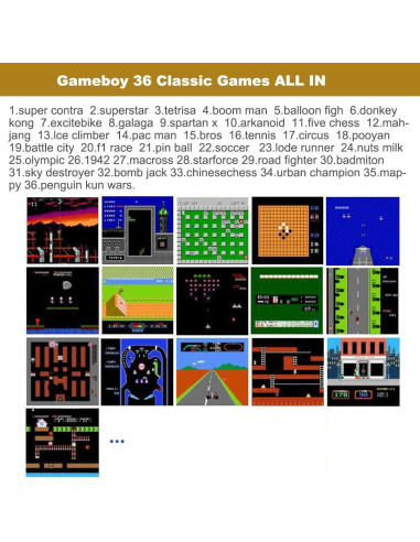 Samsung S22 Plus Klassisk Gameboy Skal Färgskärm | 36st Små Spel