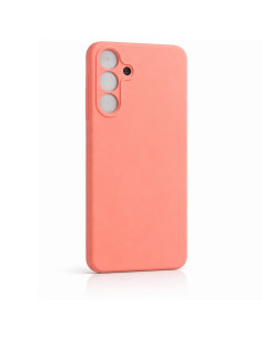 Samsung S25 Plus Gummibelagd Mattrosa Skal Kameraskydd Liquid - Peach