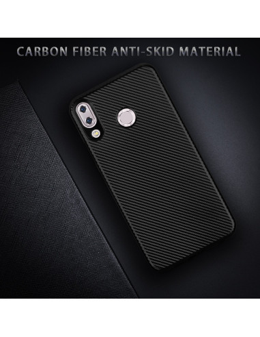 Baksidan av Zenfone 5 & 5Z stöttåligt skal i svart TPU med kolfiberstruktur