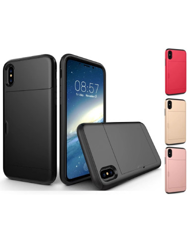 iPhone XS Stöttåligt Skal Kortfack StreetWise