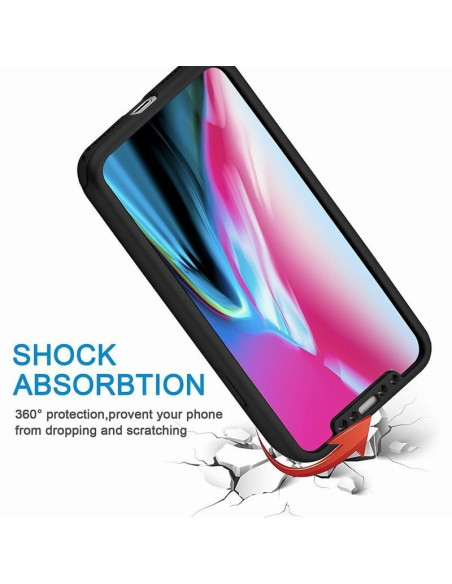 iPhone XS | 360° 3in1 FullCover Skal + 0.26mm 9H Glas