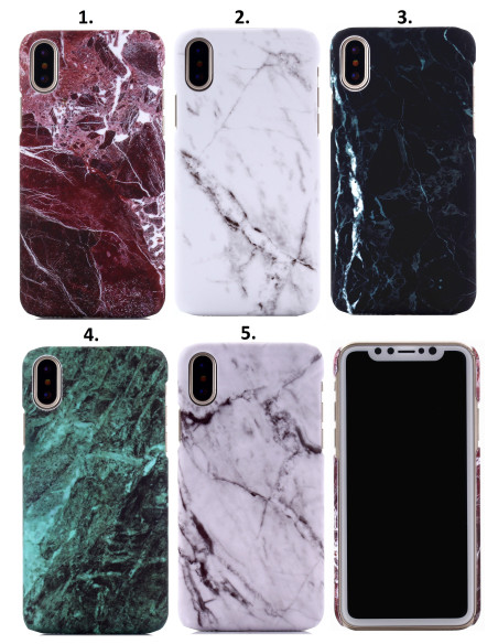 iPhone XS Max Marmorskal Slimfit 3D Design
