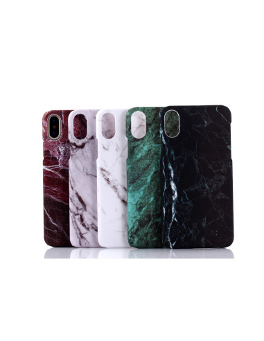 iPhone XS Max marmorskal i olika färger, sett från sidan