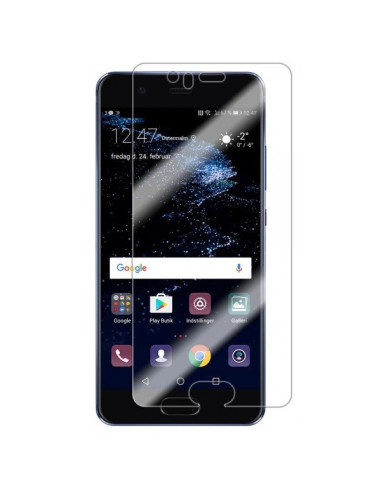 Transparent skärmskydd monterat på Huawei P10 med tydlig skärmvisning