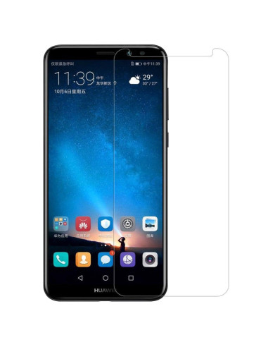 Transparent skärmskydd monterat på Huawei Mate 10 Pro med tydlig skärmvy