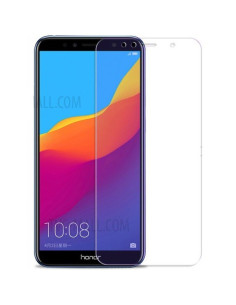 Transparent skärmskydd monterat på Huawei Y6 2018 med tydlig skärmvy