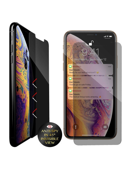 Samsung A3 2017 Privacy Härdat glas 0.26mm 2.5D 9H