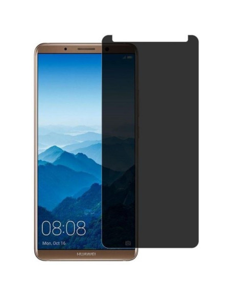 Privacy härdat glas för Huawei Mate 10 Pro, monterat på telefon med skärmskyddet aktivt