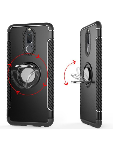 Stöttåligt skal för Huawei Mate 20 Lite med roterbar ringhållare, visat från sidan