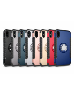 iPhone XR Praktisk Stöttåligt Skal med Ringhållare V2