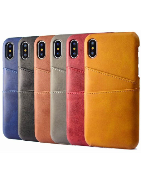 iPhone XR Skal Korthållare Retro V2