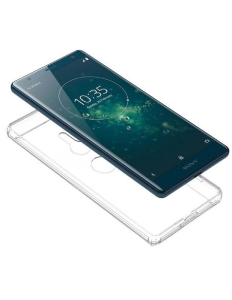 Xperia XZ3 Stöttåligt Genomskinligt Skal Simple