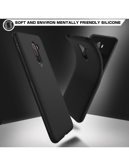 Xiaomi Pocophone F1 Stöttåligt Skal FullCarbon® V3