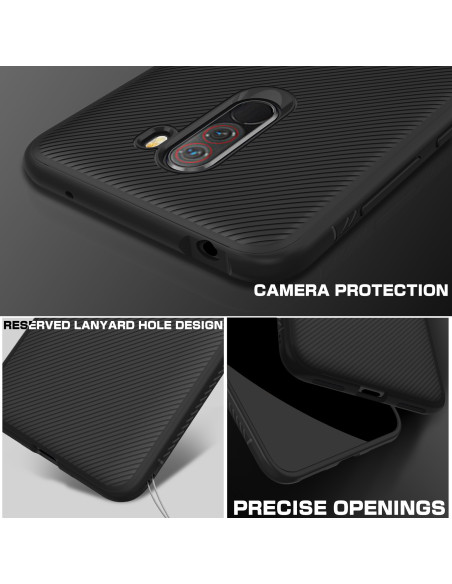 Xiaomi Pocophone F1 Stöttåligt Skal FullCarbon® V3