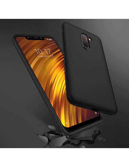 Xiaomi Pocophone F1 Stöttåligt Skal FullCarbon® V3