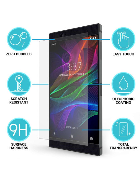 2-PACK Razer Phone 2 Härdat glas 0.26mm 2.5D 9H