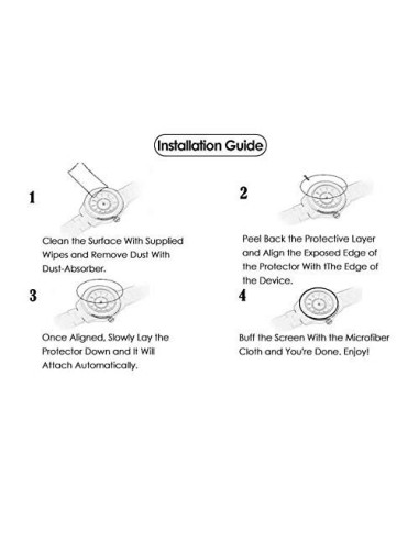 Installationsguide för härdat glas till Huawei Watch GT 46mm med steg-för-steg instruktioner