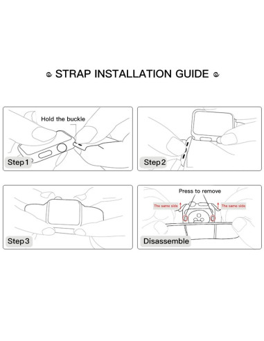 Installationsguide för sportarmbandet till Apple Watch med steg-för-steg-instruktioner