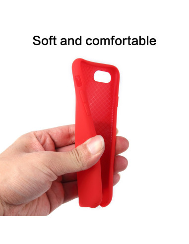iPhone 7 &amp; 8 Gummibelagd Mattsvart Silikon Skal