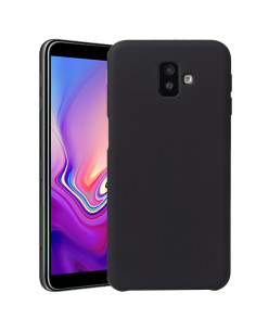 Samsung J6 2018 Gummibelagd Mattsvart Silikon Skal