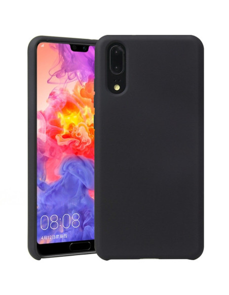 Huawei P20 Pro Gummibelagd Mattsvart Silikon Skal