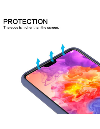 Huawei P20 Pro Gummibelagd Mattsvart Silikon Skal