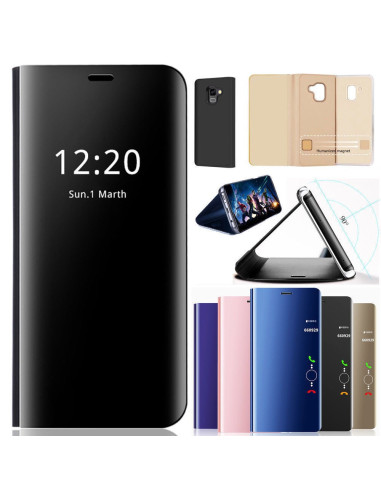 Samsung A7 2018 Smart Flipfodral Clear View Standing V2 Rocket