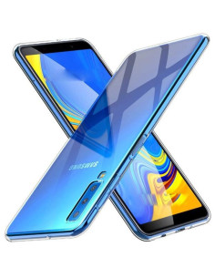 Samsung A7 2018 Stöttåligt Genomskinligt Skal Simple