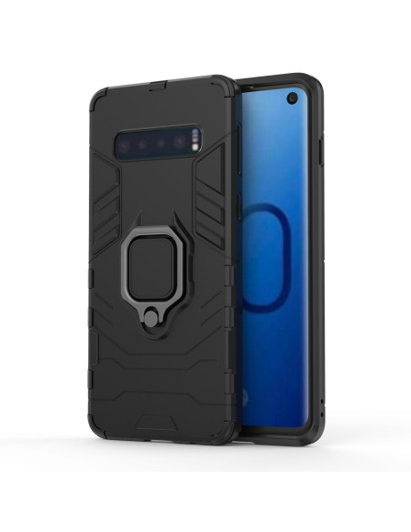 Samsung S10 skal med ringhållare, visat från sidan för att framhäva design och funktion