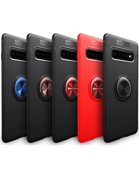 Samsung S10 Plus Praktisk Stöttåligt Skal med Ringhållare V3 (SM-G975F)