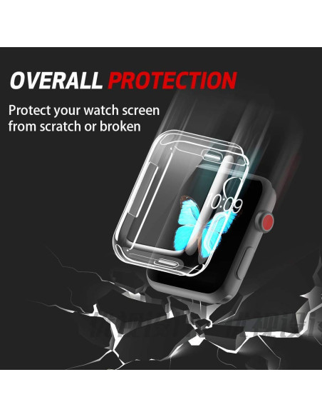 Heltäckande Ultratunn TPU Skal Apple Watch 40mm Liquid