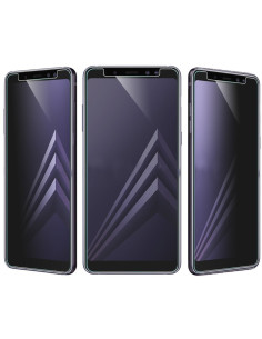 Framifrån visat härdat glas för Samsung A9 2018 med 2.5D kanter