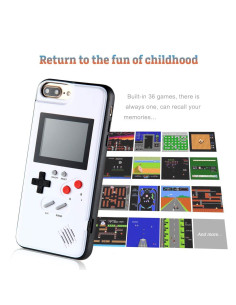 iPhone 7 Plus Klassisk Gameboy Skal Färgskärm | 36st Små Spel