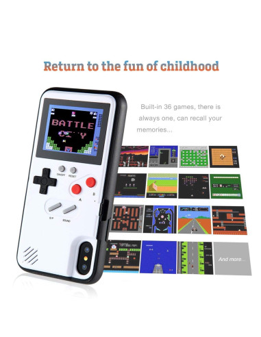 iPhone XR Klassisk Gameboy Skal Färgskärm | 36st Små Spel