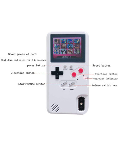 iPhone XR Klassisk Gameboy Skal Färgskärm | 36st Små Spel