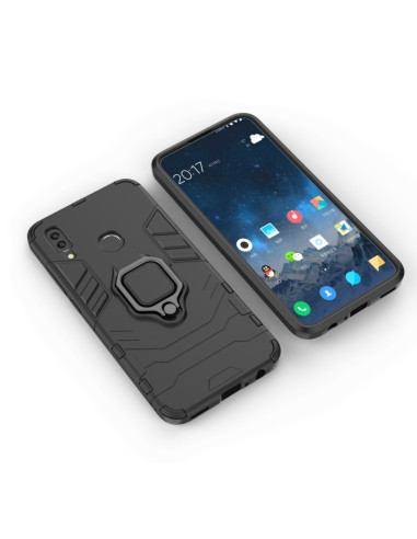 Huawei P Smart 2019 skal med ringhållare, visat med telefon monterad i skalet