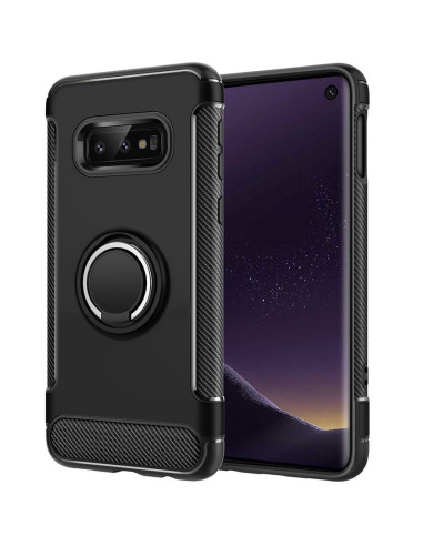 Samsung S10e Praktisk Stöttåligt Skal med Ringhållare V2 (SM-G970F)