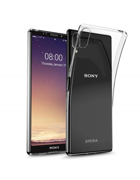Xperia L3 Stöttåligt Genomskinligt Skal Simple