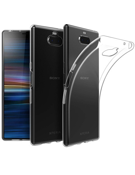 Xperia 10 Plus Stöttåligt Genomskinligt Skal Simple