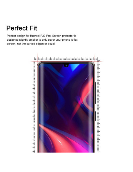 Huawei P30 Pro Härdat Glas 0.26mm 3D 9H Fullframe