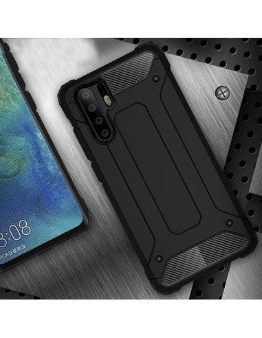 SlimArmor-skalet för Huawei P30 Pro, detaljvy av baksidan med textur och kameraöppning