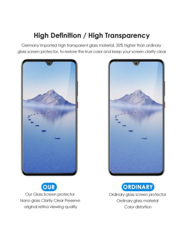 Huawei P30 Härdat glas 0.26mm 2.5D 9H