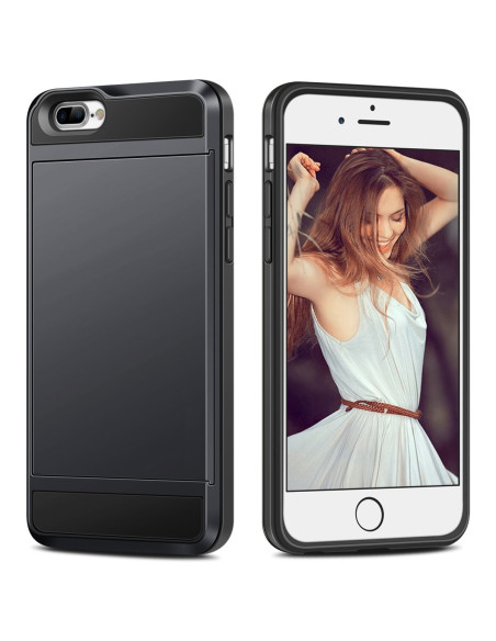 iPhone 7 Plus skal med kortfack, sett från sidan med kortfacket synligt