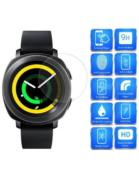 2-PACK Galaxy Watch Active Härdat Glas 0.2mm 9H 2.15D