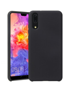 Xiaomi Mi 9 Gummibelagd Mattsvart Silikon Skal