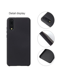 Xiaomi Mi 9 Gummibelagd Mattsvart Silikon Skal