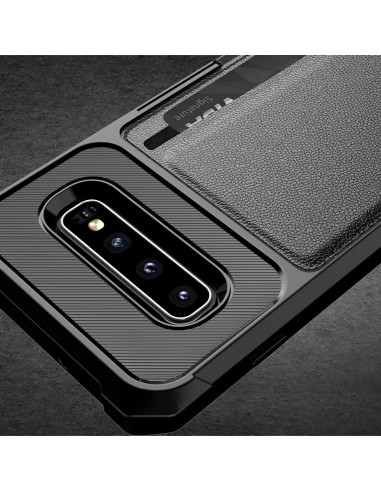 Samsung S10e Stöttåligt Skal med Kortfack Solid V2