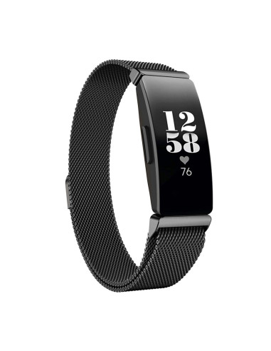 Fitbit Inspire HR Armband Milanesisk Loop Svart