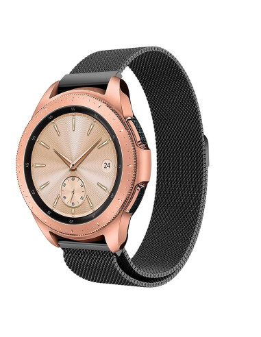 Universal Klockarmband Milanesisk Loop 22mm - Svart