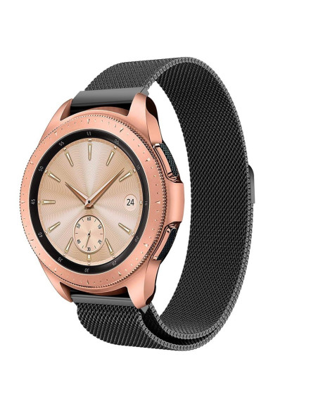 Universal Klockarmband Milanesisk Loop 22mm - Svart